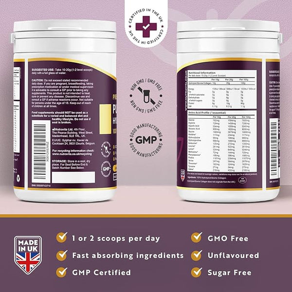 Collagen Powder 500g - Premium Gold Standard Bovine- 50 Servings - View #5