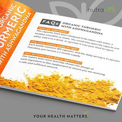 Nutravita Turmeric & Ashwagandha KSM-66 ® - 180 High Strength Capsules with Ginger & Black Pepper - Organic Tumeric & Ashwagandha Supplement - Vegan & Gluten Free