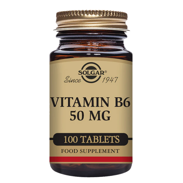 Solgar Vitamin B6 50 Mg Tablets Pack Of 100 Grovz co uk solgar-vitamin-b6-50-mg-tablets-pack-of-100-grovz-co-uk