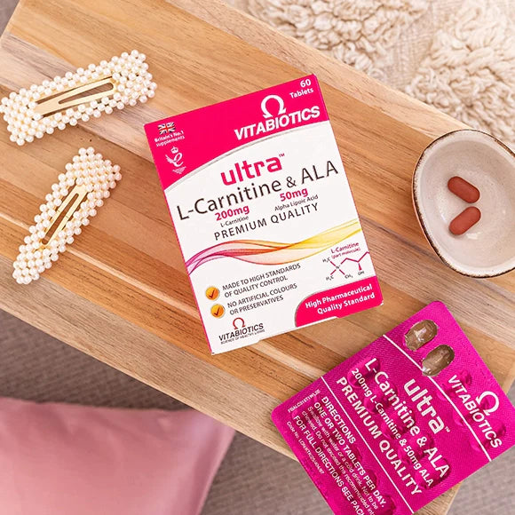 Vitabiotics Ultra L-Carnitine & ALA (60 Tablets) Grovz.co.uk Vitabiotics Ultra L-Carnitine & ALA (60 Tablets) Grovz.co.uk