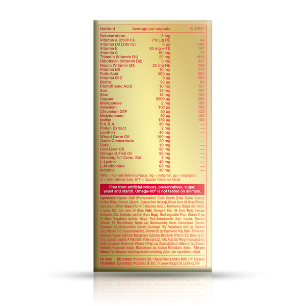 Vitabiotics OmegaH3 Original (30 Capsules) Grovz.co.uk