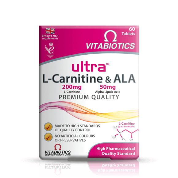 Vitabiotics Ultra L-Carnitine & ALA (60 Tablets)