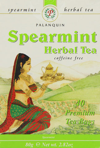 Palanquin's Spearmint Herbal Tea, 40 Tea Bags