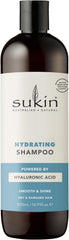 Sukin Hydrating Shampoo 500ml - moisturises scalp and repairs dry and damaged hair, adds shine and tames frizz - with Coconut Oil & Shea Butter; cruelty free & vegan friendly.