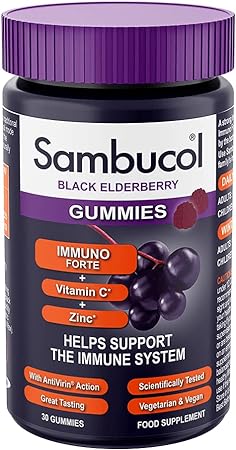 SAMBUCOL IMMUNO FORTE GUMMIES, 30 Count (Pack of 1)
