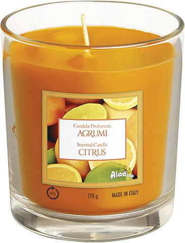 ALADINO Scented Candle in Citrus Glass 45 Hours