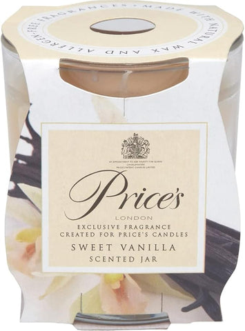 Prices Fragrance Scented Jar Sweet Vanilla