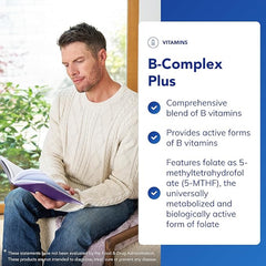 Pure Encapsulations - Vitamin B-Complex Plus - Balanced B Vitamin Formula with Active Folate - 60 Capsules