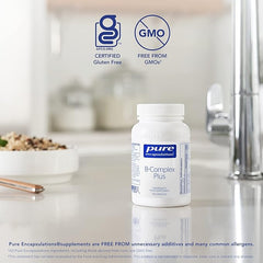 Pure Encapsulations Vitamin B-Complex Plus - B Vitamin Formula with Active Folate - for Cardiovascular Health, Memory, Skin & Hair - 60 Capsules
