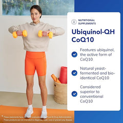 Pure Encapsulations Ubiquinol-QH CoQ10 100mg - Active Form of Co-Enzyme Q10-60 Softgel Capsules
