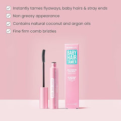 HAIR BURST Baby Hair Tamer Stick - Instant Smoothing & Finishing Baby Hair Flyaway Tamer, Non-Greasy Hair Frizz Control Brush with Nourishing Coconut & Argan Oils, Vegan & Cruelty-Free