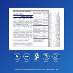 Pure Encapsulations O.N.E. Multivitamin - Comprehensive Once-Daily Multivitamin - with Vitamins A, B1, B2, B3, B5, B6, C, D, E, K, Folate & Selenium - 30 Capsules