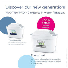 BRITA Marella Water Filter Jug Starter Pack - White (2.4L) incl. 3x MAXTRA PRO All-in-1 & MAXTRA PRO Limescale Expert Water Filter Cartridge 6 Pack (NEW) - Original refill