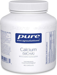 Pure Encapsulations - Calcium MCHA - Minerals, Bone and Teeth Support - 180 Capsules
