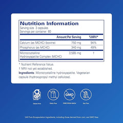 Pure Encapsulations - Calcium MCHA - Minerals, Bone and Teeth Support - 180 Capsules