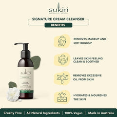 Sukin Cream Cleanser (125ml pump) (Pack of 2)