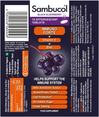 Sambucol Black Elderberry Effervescent 15 Tablets