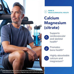 Pure Encapsulations Calcium Magnesium Citrate - Highly Absorbable Form of Calcium with Magnesium, 90 Capsules