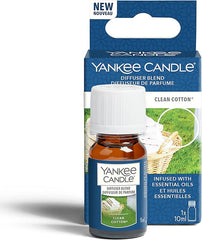 Yankee Candle Ultrasonic Aroma Diffuser Oil | Clean Cotton Diffuser Refill | 10ml