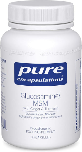 Pure Encapsulations Glucosamine/MSM with Ginger & Turmeric - Support for Healthy Joint Function & Tissues, 60 Capsules