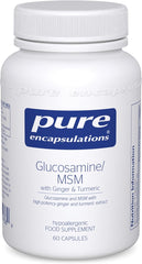 Pure Encapsulations Glucosamine/MSM with Ginger & Turmeric - Support for Healthy Joint Function & Tissues, 60 Capsules
