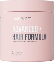 Hair Burst Advanced+ Hair Loss Supplement - Targets Root Causes, Promotes Strong, Full Hair - Natural, Science-Led Hair Products for Women - 4 Daily Capsules, 1 Solution