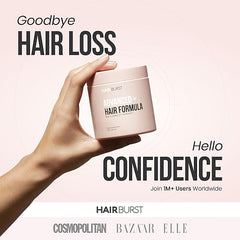 Hair Burst Advanced+ Hair Loss Supplement - Targets Root Causes, Promotes Strong, Full Hair - Natural, Science-Led Hair Products for Women - 4 Daily Capsules, 1 Solution
