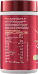 Seven Seas Cod Liver Oil Tablets, Plus Multivitamins & 110 mg Omega-3, 90 High Strength Capsules With Fish Oil, Plus Vitamin D, C, B12 & B6 & A, Folic Acid And Biotin, With EPA & DHA