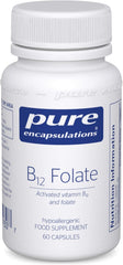 Pure Encapsulations Activated Vitamin B12 and Folate - Tiredness & Fatigue Supplement - 60 Capsules