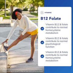 Pure Encapsulations Activated Vitamin B12 and Folate - Tiredness & Fatigue Supplement - 60 Capsules