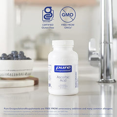 Pure Encapsulations Ascorbic Acid - 1000mg Professional Strength Vitamin C - Hypoallergenic Supplement - 90 Capsules