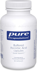 Pure Encapsulations Buffered Ascorbic Acid - Gentle Vitamin C 670mg - with Calcium Ascorbate, Magnesium Ascorbate and Potassium Ascorbate - 90 Capsules