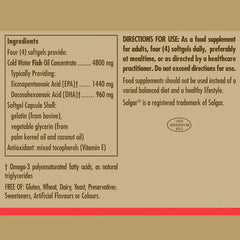 Solgar -Double Strength Omega-3 Softgels