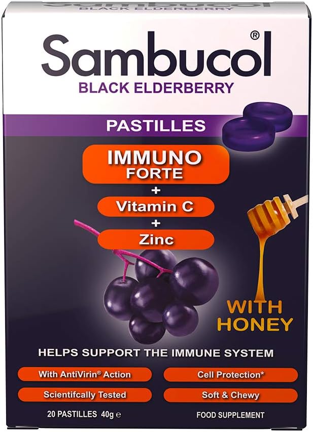 SAMBUCOL IMMUNO FORTE PASTILLES 20S