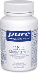 Pure Encapsulations O.N.E. Multivitamin - Comprehensive Once-Daily Multivitamin - with Vitamins A, B1, B2, B3, B5, B6, C, D, E, K, Folate & Selenium - 30 Capsules