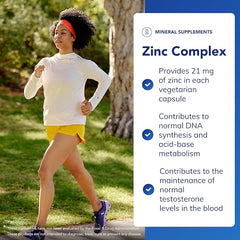 Pure Encapsulations Zinc Complex - Combination for the Immune System, Skin, Hair and Nails - 60 Vegan Capsules