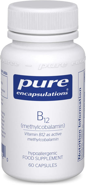 Pure Encapsulations Vitamin B12 Methylcobalamin 1000 UG - Advanced Vitamin B12 for a Healthy Nervous System - 60 Capsules