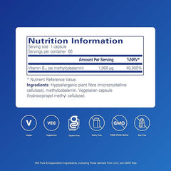 Pure Encapsulations Vitamin B12 Methylcobalamin 1000 UG - Advanced Vitamin B12 for a Healthy Nervous System - 60 Capsules