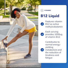 Pure Encapsulations Vitamin B12 Liquid - Tiredness and Fatigue Supplement - Immune Support - 30ml