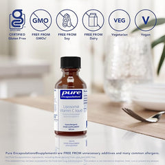 Pure Encapsulations - Liposomal Vitamin C Liquid - Enhanced-Absorption Liposomal Vitamin C - 120ml