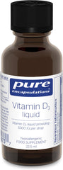Pure Encapsulations Vitamin D3 Liquid - Hypoallergenic Support for Bone and Immune Health - 22.5ml