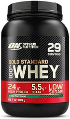 Optimum Nutrition Gold Standard 100% Whey Muscle Building and Recovery Protein Powder With Naturally Occurring Glutamine and BCAA Amino Acids, Chocolate Mint Flavour, 29 Servings, 899 g