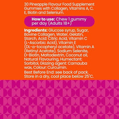 Haliborange Adult Beauty Collagen Gummies - 30 Pineapple Gummies