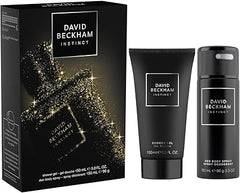 David Beckham Instinct Giftset For Him including Shower Gel 150ml and Deodorant Body Spray 150ml