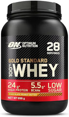 Optimum Nutrition Gold Standard 100% Whey Protein, Muscle Building Powder With Naturally Occurring Glutamine and BCAA Amino Acids, Chocolate Peanut Butter Flavour, 28 Servings, 896 g