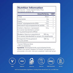 Pure Encapsulations Poly-ProFlora Powder - Blend of Prebiotics & Polyphenols - with Cranberry, Blueberry & Pomegranate Extracts - 138 Grams