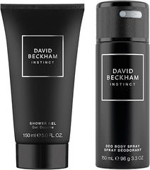 David Beckham Instinct Giftset For Him including Shower Gel 150ml and Deodorant Body Spray 150ml