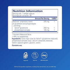 Pure Encapsulations Liposomal Glutathione - Immune and Detox Support for Overall Cellular Health - 60 Capsules