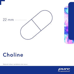 Pure Encapsulations Choline (Bitartrate) - for a Normal Liver Function & Metabolism - Supplement with high-dose Choline - 100 Capsules
