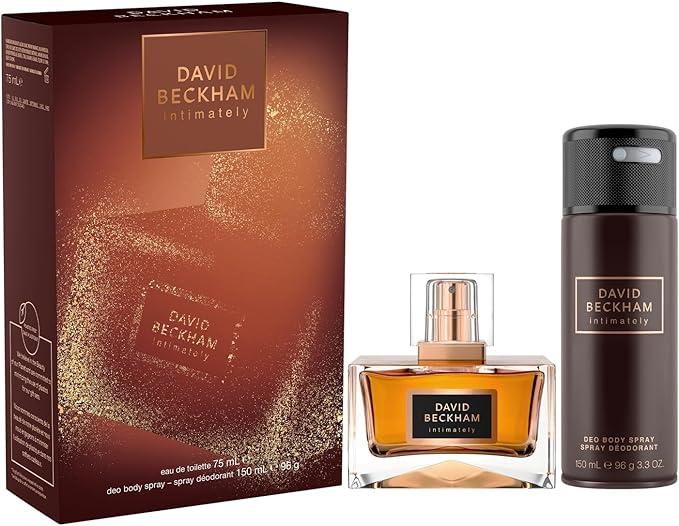 David Beckham Intimately Giftset For Him including Eau de Toilette 75ml and Deodorant Body Spray 150ml